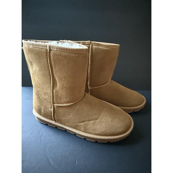 Jousen Mens Suede Boots Size 13 Tan Leather Chestnut Casual Outdoor Comfort New - Picture 2 of 8